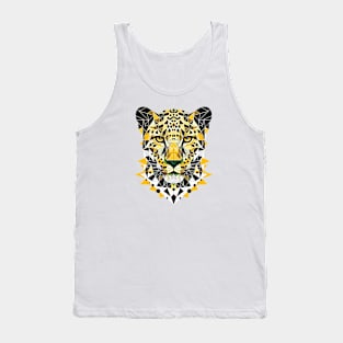 Abstract Geometric Leopard - Color Design Tank Top